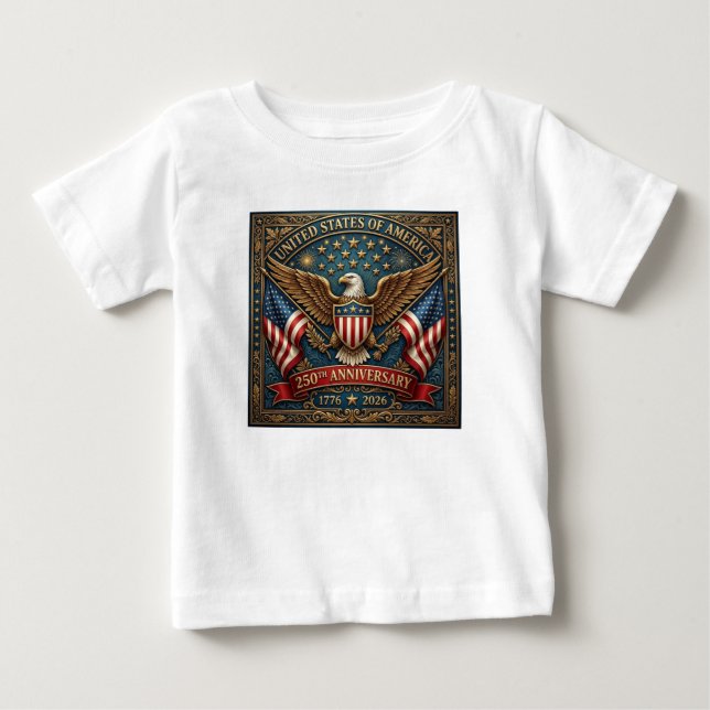 Amerikas 250. Version 2 Baby T-shirt (Vorderseite)