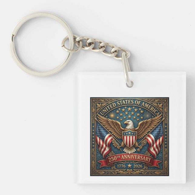 Amerikas 250. Version 2 Schlüsselanhänger (Vorderseite)