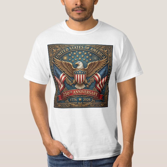 Amerikas 250. Version 2 T-Shirt (Vorderseite)