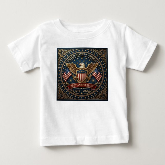 Amerikas 250. Version 3 Baby T-shirt (Vorderseite)