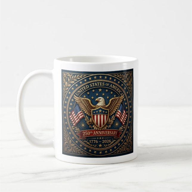 Amerikas 250. Version 3 Kaffeetasse (Links)