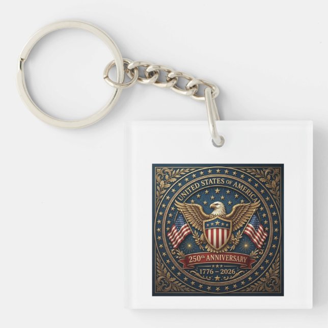 Amerikas 250. Version 3 Schlüsselanhänger (Vorderseite)