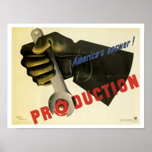 Amerikas Antwort! Produktion Poster