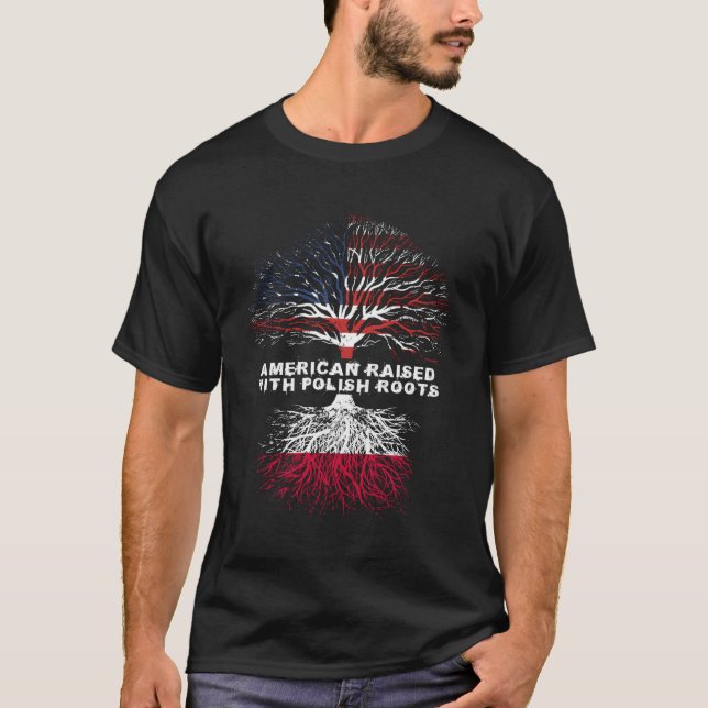 Amerikas Aufstieg mit polnischen Wurzeln in Polen T-Shirt (Vorderseite)