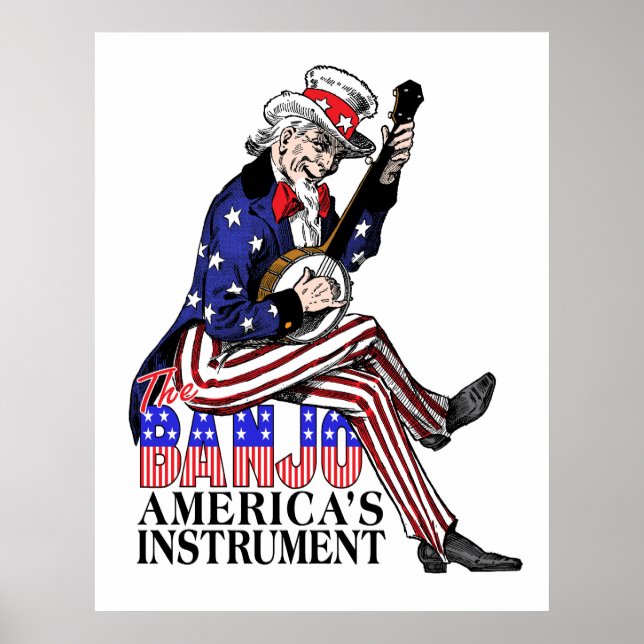 Amerikas Banjo-Poster Poster (Vorne)