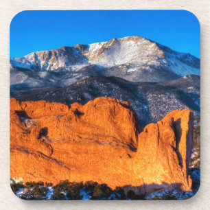 Amerikas Berg am Sonnenaufgang Untersetzer