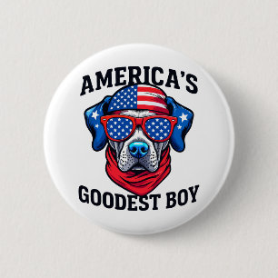 Amerikas bester Junge Hund Button
