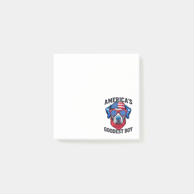 Amerikas bester Junge Hund Post-it Klebezettel (Vorderseite)