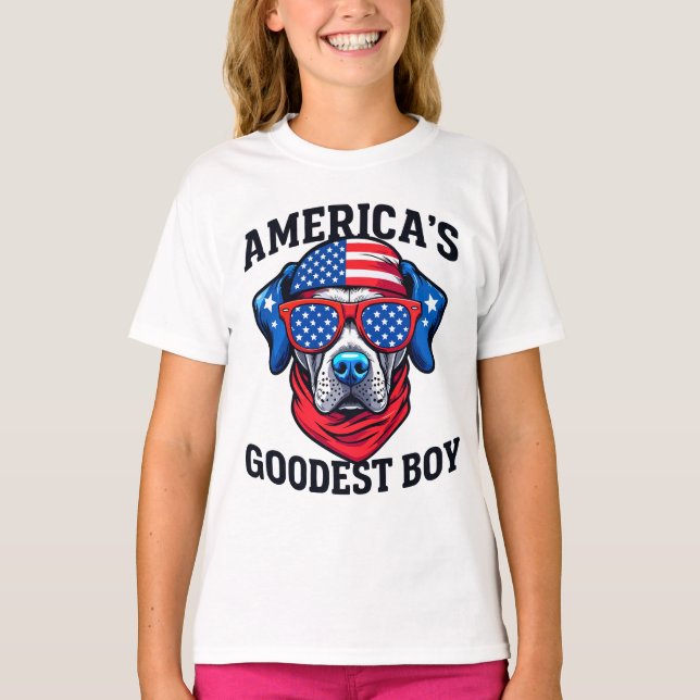 Amerikas bester Junge Hund T-Shirt (Vorderseite)