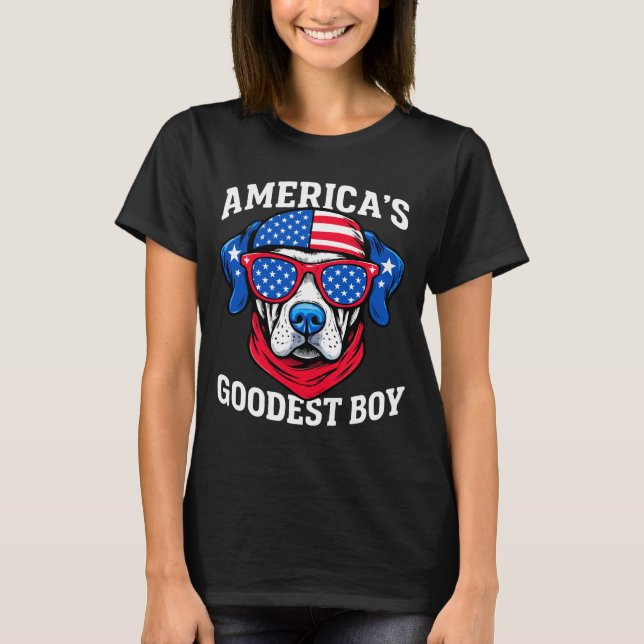 Amerikas bester Junge Hund T-Shirt (Vorderseite)