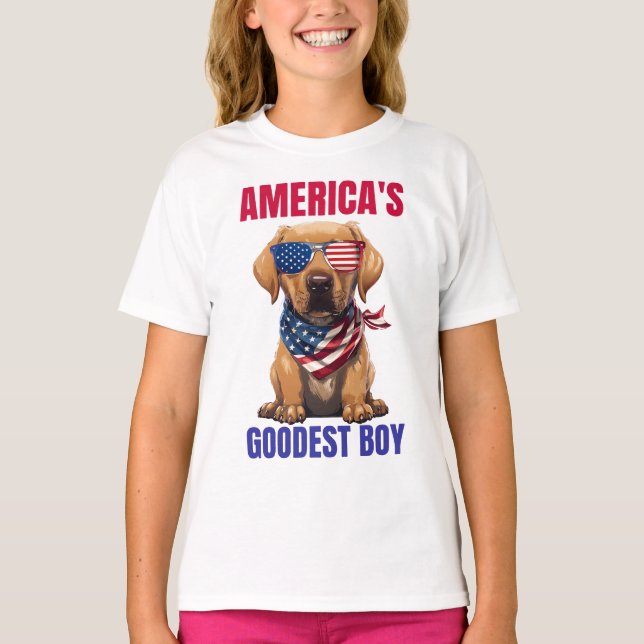 Amerikas bester Labrador T-Shirt (Vorderseite)