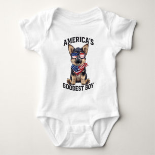 Amerikas bester Schäferhund Baby Strampler