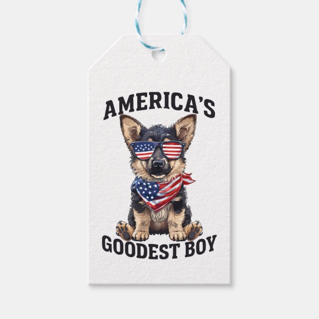 Amerikas bester Schäferhund Geschenkanhänger (Vorderseite)