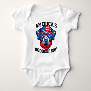 Amerikas bravster Hund Baby Strampler