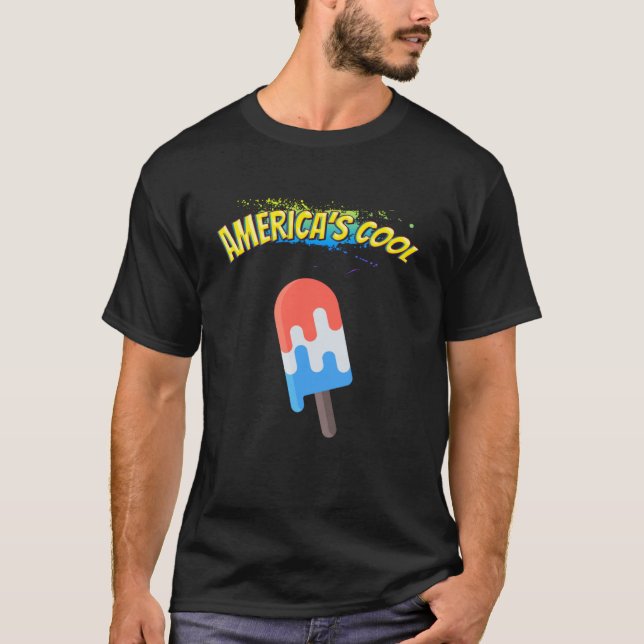 Amerikas Cooler Eiscreme-Sarcastic-Joke T-Shirt (Vorderseite)