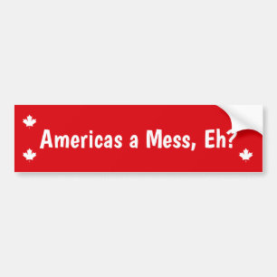 Amerikas ein Chaos, was? Lustige Politik Autoaufkleber