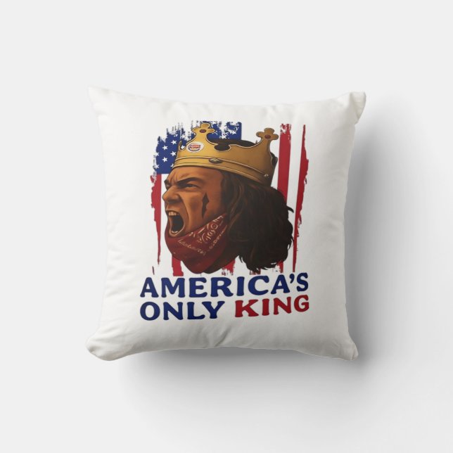 Amerikas einziger König Kissen (Vorderseite)