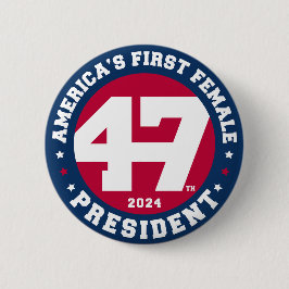 Amerikas erste weibliche Präsidentenwahl 2024 Button