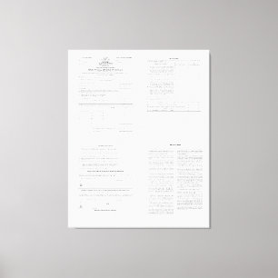 Amerikas erstes Einkommensteuerformular 1040 aus d Leinwanddruck