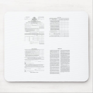 Amerikas erstes Einkommensteuerformular 1040 aus d Mousepad