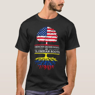 Amerikas Erwachsenenalter mit kolumbianischem Wurz T-Shirt