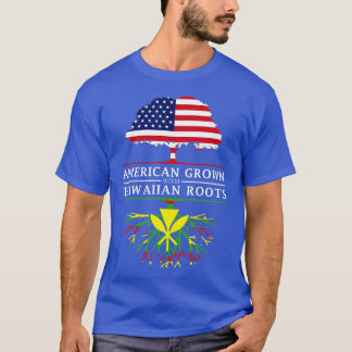 Amerikas Erwachsenenalter mit nativen hawaiianisch T-Shirt