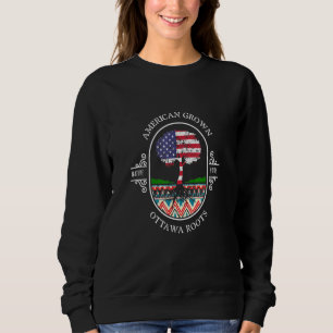 Amerikas Erwachsenenalter mit Ottawa-Stammesvölker Sweatshirt