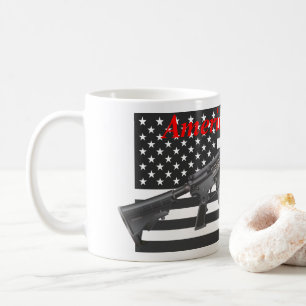 Amerikas Favorite Rifle USA Flag AR15 Personalisie Kaffeetasse