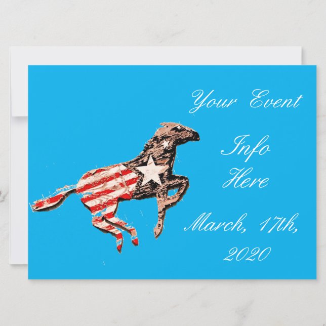 Amerikas Flaggenpferd läuft Thunder_Cove (Vorderseite)