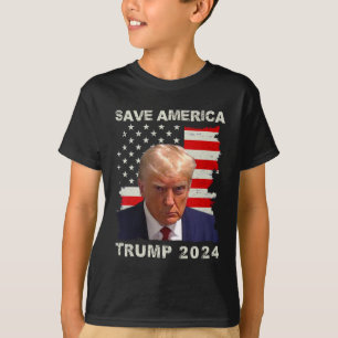 Amerikas freie Trump-Tasse Shot 2024 amerikanische T-Shirt