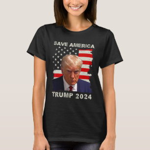 Amerikas freie Trump-Tasse Shot 2024 amerikanische T-Shirt