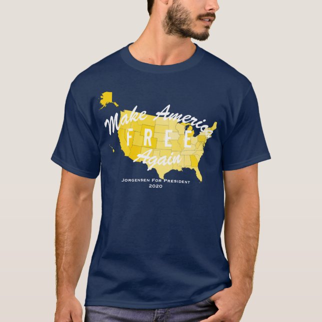 Amerikas Freilassung zum libertären T-Shirt (Vorderseite)