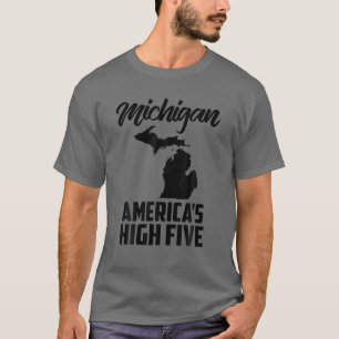 Amerikas fünf Staat eines Michigan-Geschenks T-Shirt