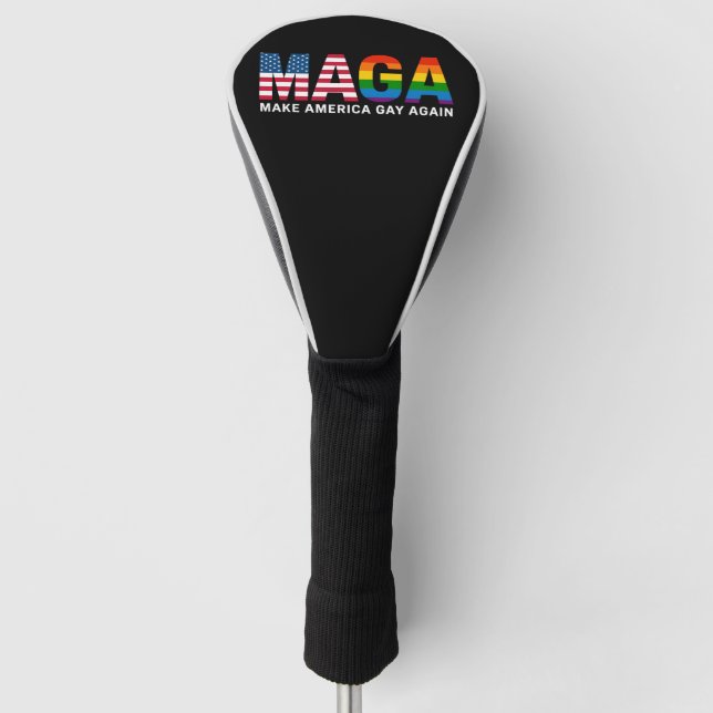 Amerikas Gay-Out-Gay Pride 2025 LGBTQ++ Golf Headcover (Vorderseite)