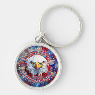 Amerikas Geburtstags-Semiquin-Rot-Adler-Feuerwerk Schlüsselanhänger