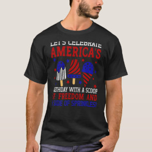 Amerikas Geburtstagskugel für Freiheit und Sprinkl T-Shirt