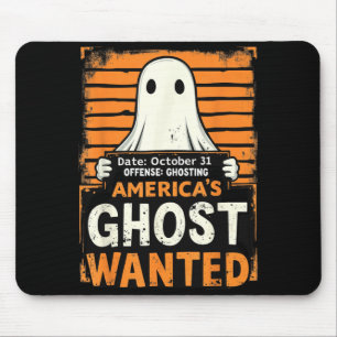 Amerikas Geist Wanted Funny Halloween Geist Mousepad