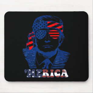 Amerikas Glückwunsch am 4. Juli Trumps amerikanisc Mousepad