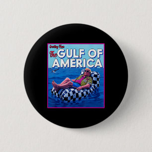 Amerikas Golf-Mexiko-Präsident Sombrero Sommer Button