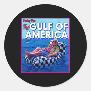 Amerikas Golf-Mexiko-Präsident Sombrero Sommer Runder Aufkleber