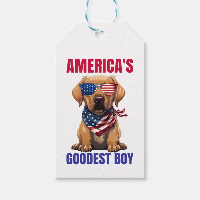 Amerikas Goodest Labrador Geschenkanhänger (Vorderseite)