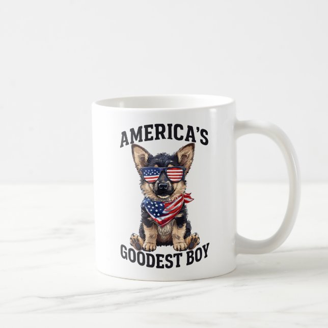 Amerikas Gütigster Schäferhund Kaffeetasse (Rechts)