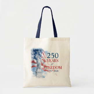 Amerikas Halb-Quinquincentennial 250 Jahre Freihei Tragetasche