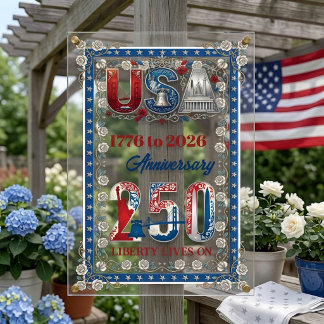 Amerikas Halbtausendjahrfeier 1776-2026 USA 250 Ja Acrylschild