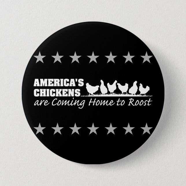 Amerikas Hühner sind das kommende Zuhause Roost Button (Vorderseite)