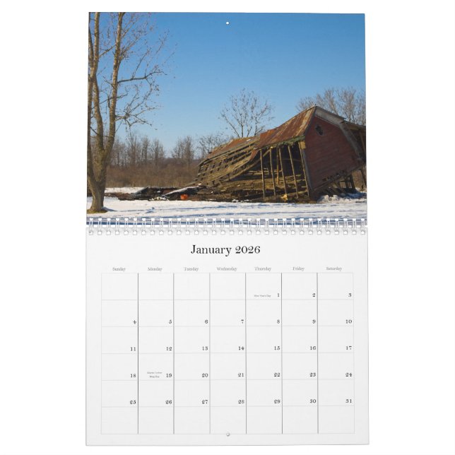 Amerikas Kalender Scheunen 2009 (Jan 2026)