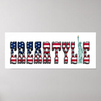 Amerikas kreartylisches Plakat
