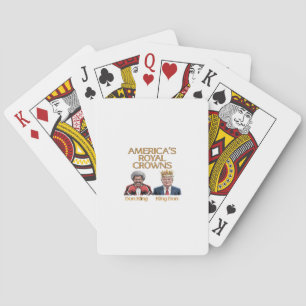Amerikas Kronen und Don-Grafik Spielkarten