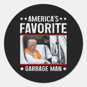 Amerikas Lieblings-Garge-Mann Lustiger Trump Garge Runder Aufkleber