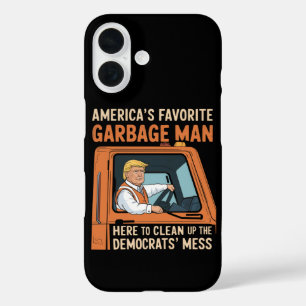 Amerikas Lieblingsgarbage Man Trump 45 47 USA iPhone 16 Hülle